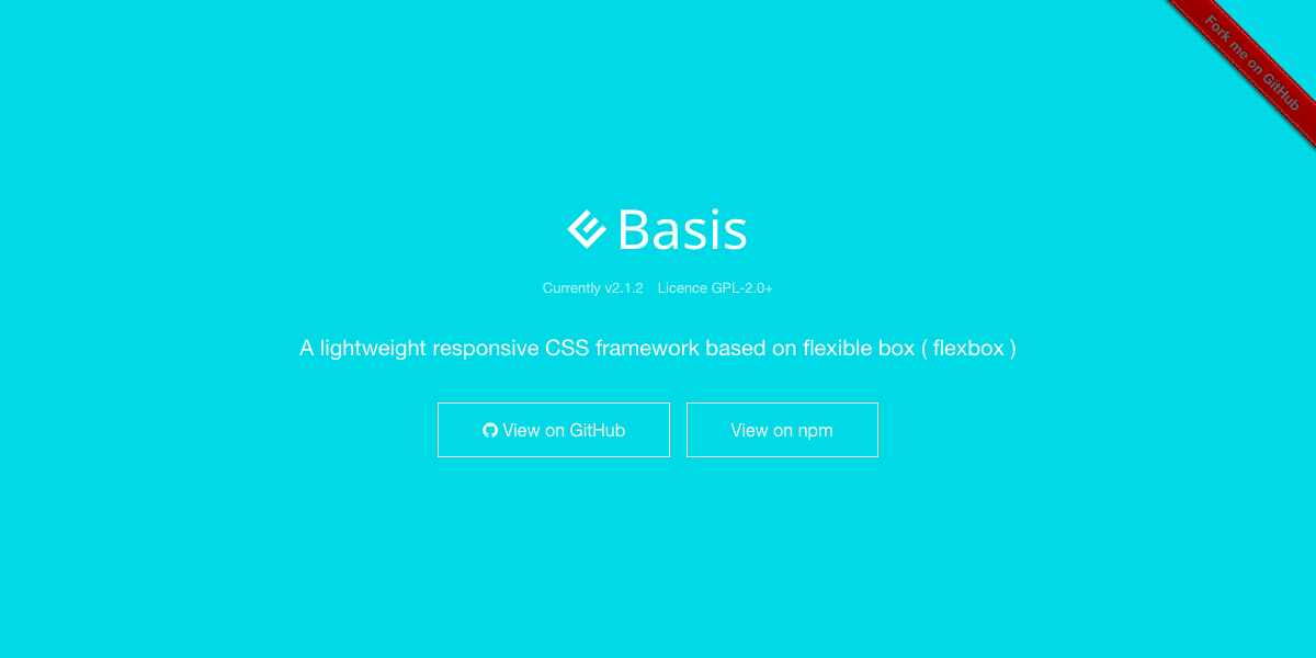 CSS フレームワークの Basis 2.1.2 がリリースされてました。